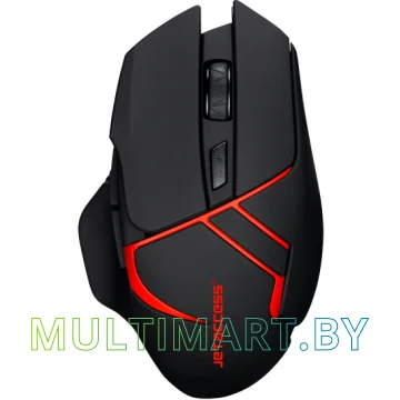 Мышь Jet.A Comfort OM-U64G (черный/красный)